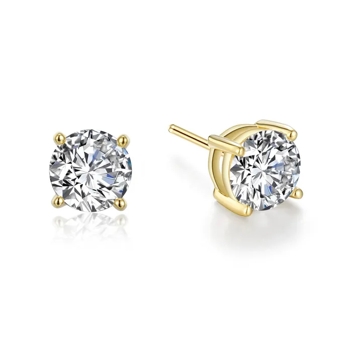 Lafonn Earrings 3 CTW Solitaire Stud Earrings