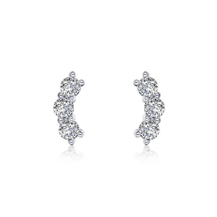 Lafonn Earrings 3-Stone Stud Earrings