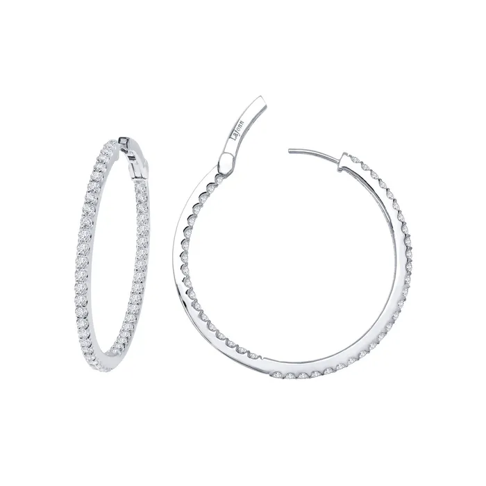 Lafonn Earrings 30mm Hoop Earrings