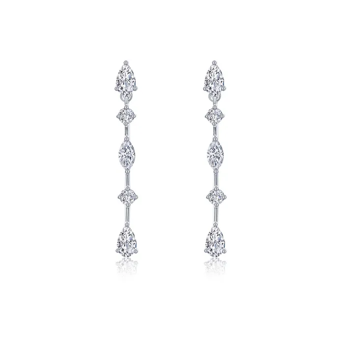 Lafonn Earrings Exquisite Linear Drop Earrings