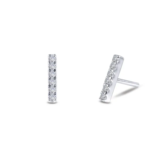 Lafonn Earrings Mini Vertical Bar Stud Earrings