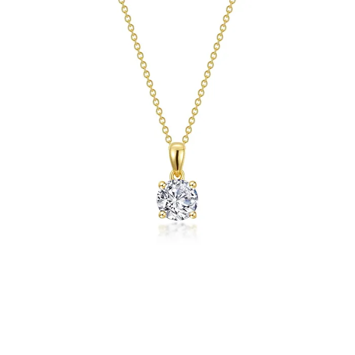 Lafonn Necklaces 0.65 CTW 4-Prong Solitaire Necklace