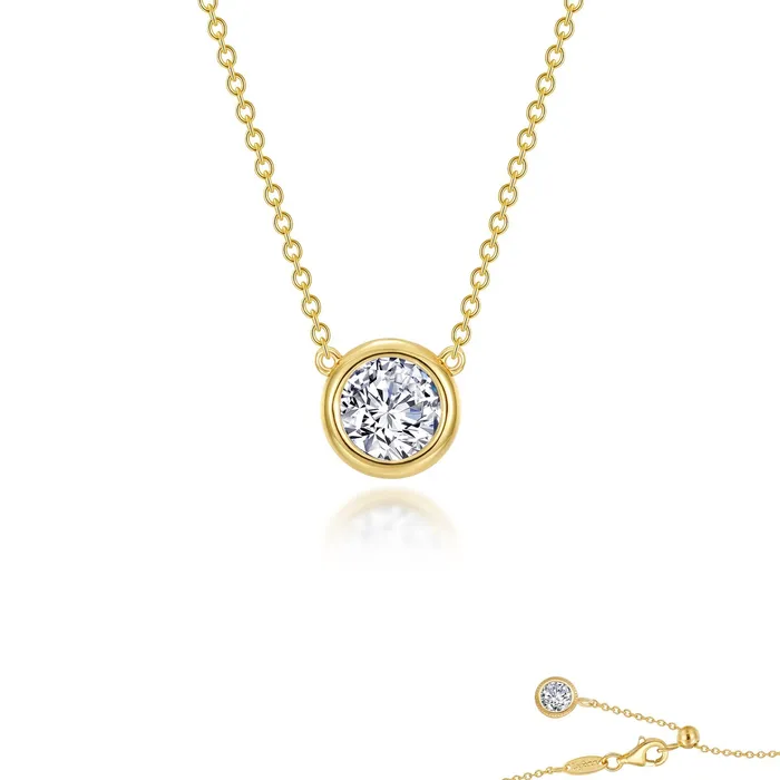 Lafonn Necklaces 0.7 CTW Bezel-set Solitaire Necklace