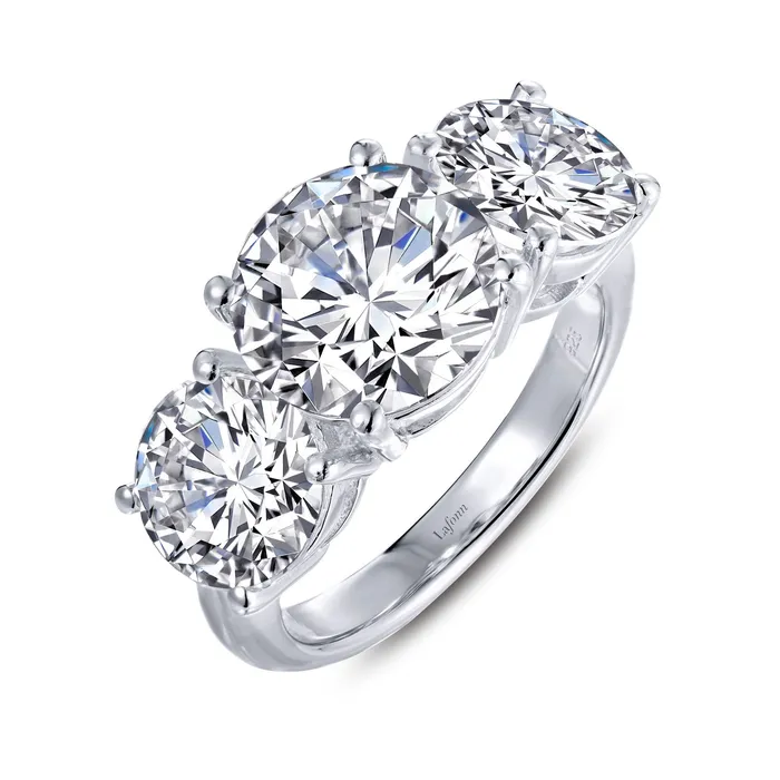 Lafonn Three-Stone Engagement Ring Rings