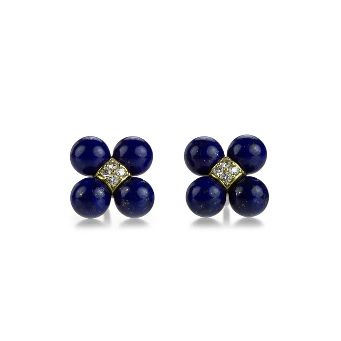 Lapis Sequence Stud Earrings Paul Morelli Earrings