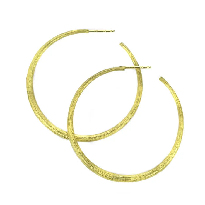 Large 18k Gold Hoops John Iversen Pre-Styled Sets