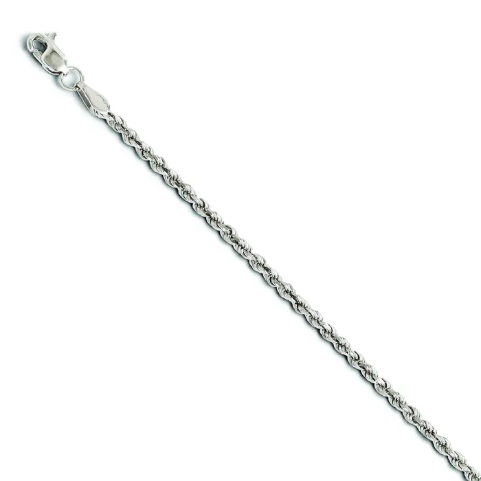 LESLIES Necklaces 10KW 20 2.5 MM DIAMOND CUT LIGHT WEIGHT ROPE CHAIN