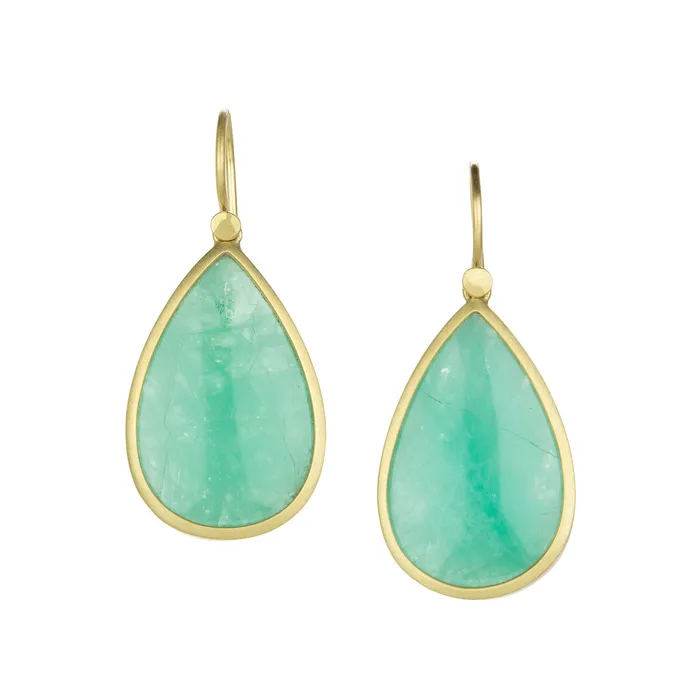 Lola Brooks Earrings Brazilian Emerald Drop Earrings