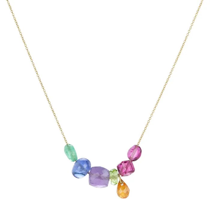 Mallary Marks Necklaces Rainbow Mini Collage Necklace