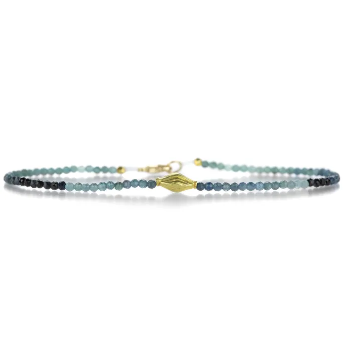 Margaret Solow Bracelets 18k Blue Tourmaline Beaded Bracelet