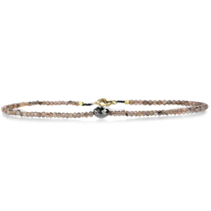 Margaret Solow Bracelets Andalusite and Black Diamond Bracelet