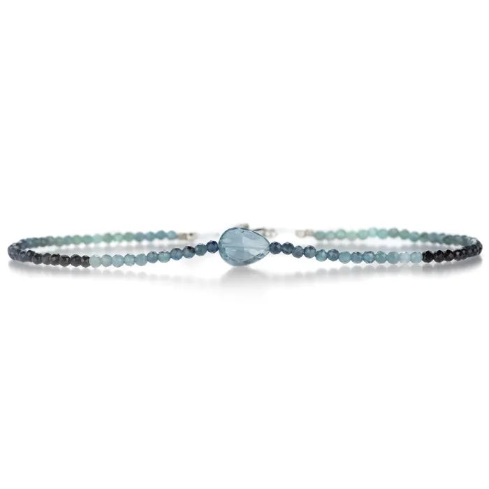 Margaret Solow Bracelets Blue Tourmaline Beaded Bracelet