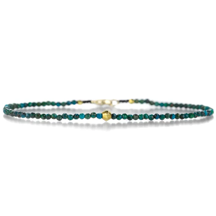 Margaret Solow Bracelets Dark Chrysoprase Beaded Bracelet