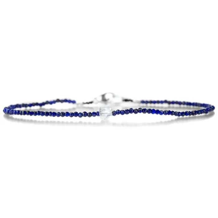 Margaret Solow Bracelets Lapis and Herkimer Bead Bracelet