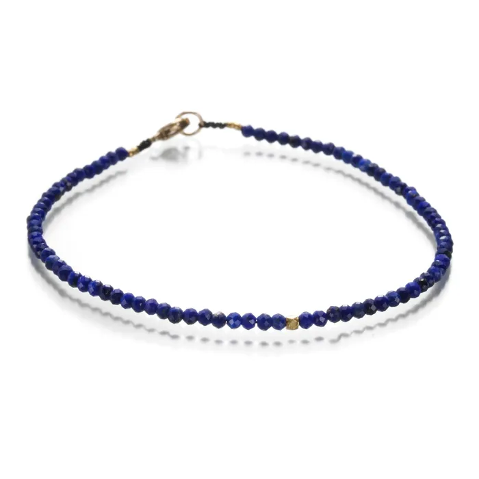 Margaret Solow Bracelets Lapis Beaded Bracelet