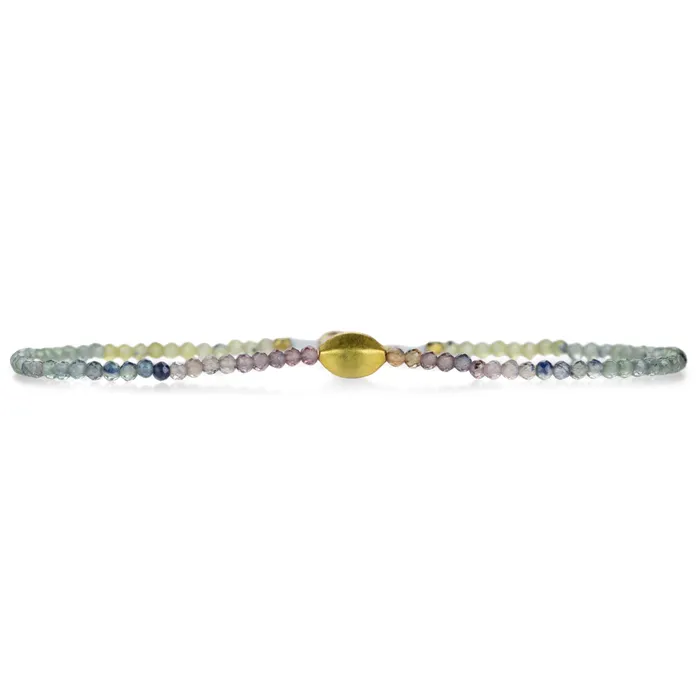 Margaret Solow Bracelets Multicolored Sapphire Beaded Bracelet