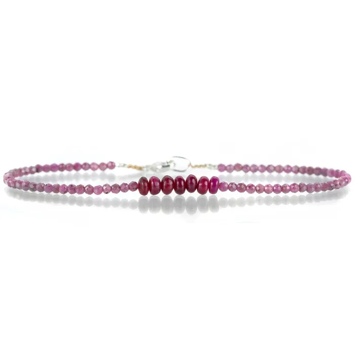 Margaret Solow Bracelets Ruby Bead Bracelet