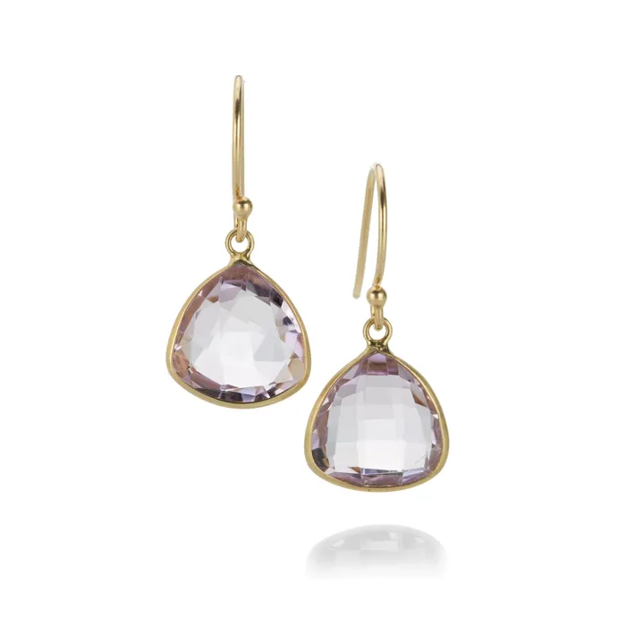 Margaret Solow Earrings Pale Amethyst Drop Earrings