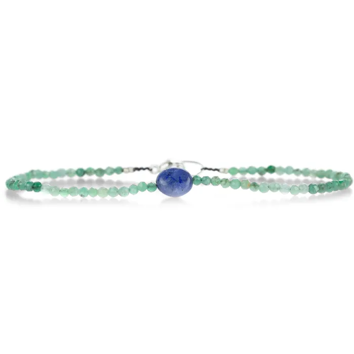 Margaret Solow Emerald and Blue Sapphire Bracelet Bracelets