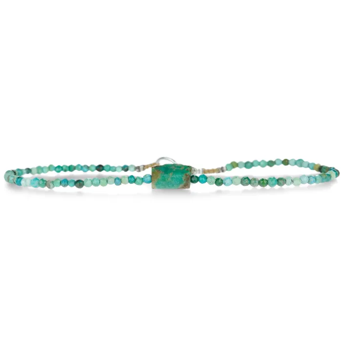 Margaret Solow Faceted Turquoise Beaded Bracelet Bracelets