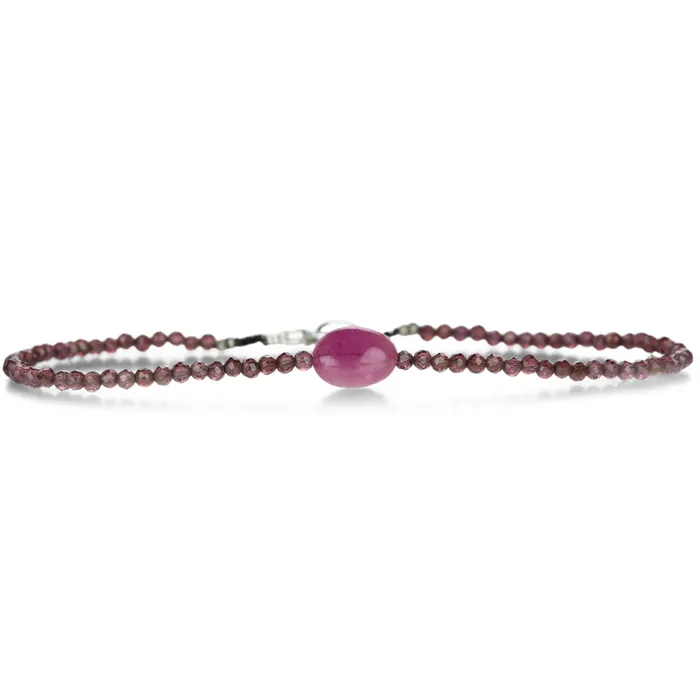 Margaret Solow Garnet and Ruby Bracelet Bracelets