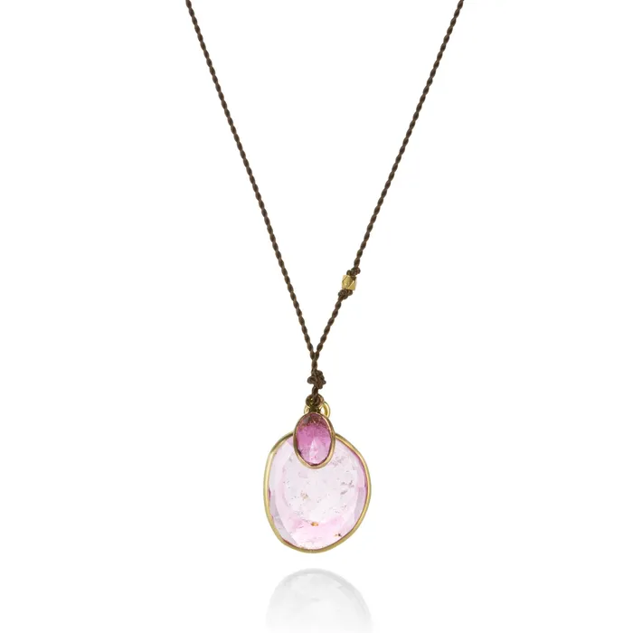 Margaret Solow Necklaces Double Pink Tourmaline Necklace