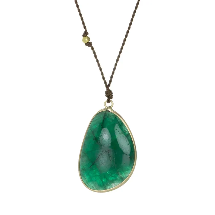 Margaret Solow Necklaces Emerald Pendant Necklace