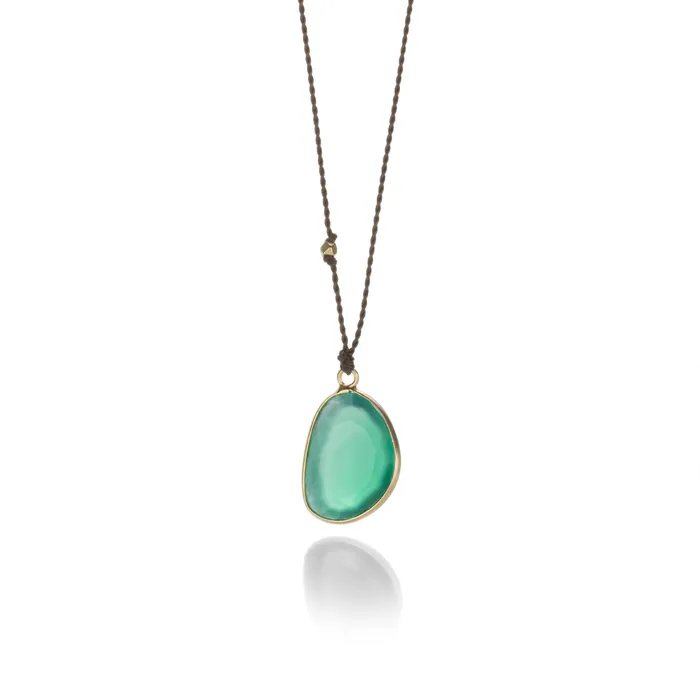 Margaret Solow Necklaces Green Onyx Necklace