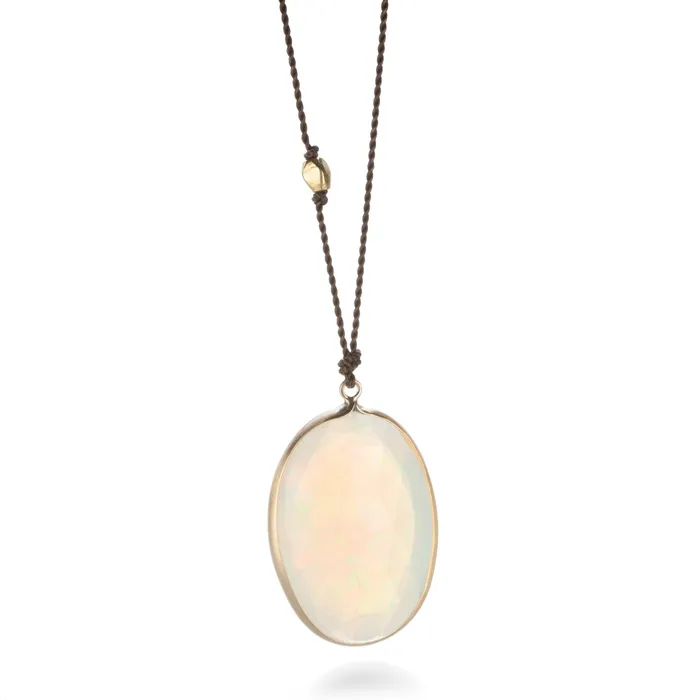 Margaret Solow Necklaces Large Opal Necklace