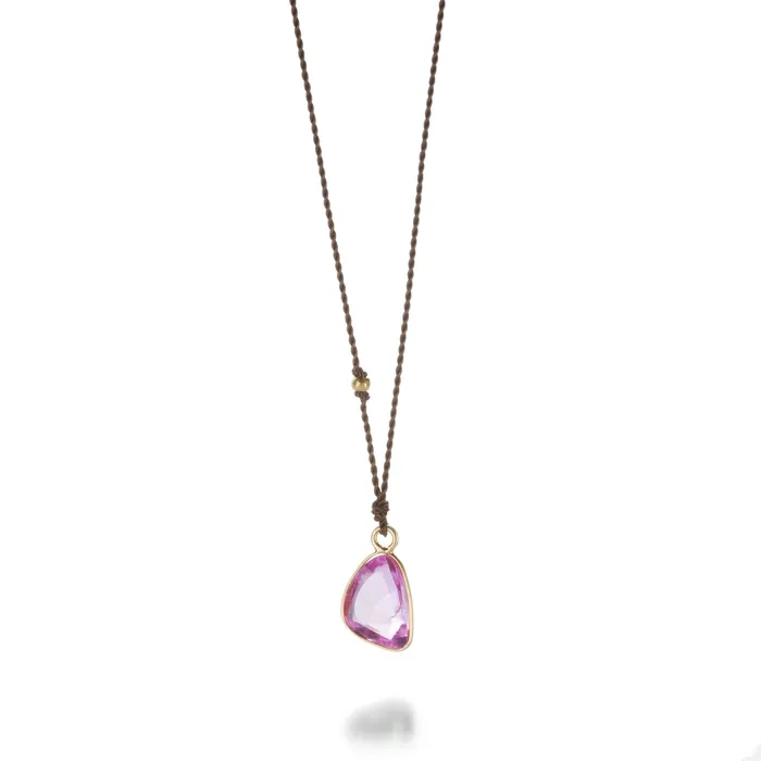 Margaret Solow Necklaces Pink Sapphire Necklace