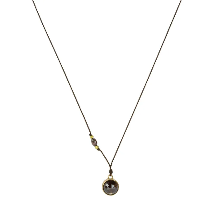 Margaret Solow Necklaces | Rose Cut Brown Diamond Pendant Necklace