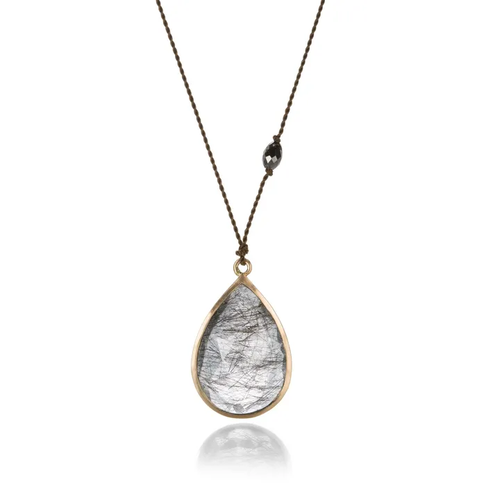 Margaret Solow Necklaces Tourmalated Quartz Necklace