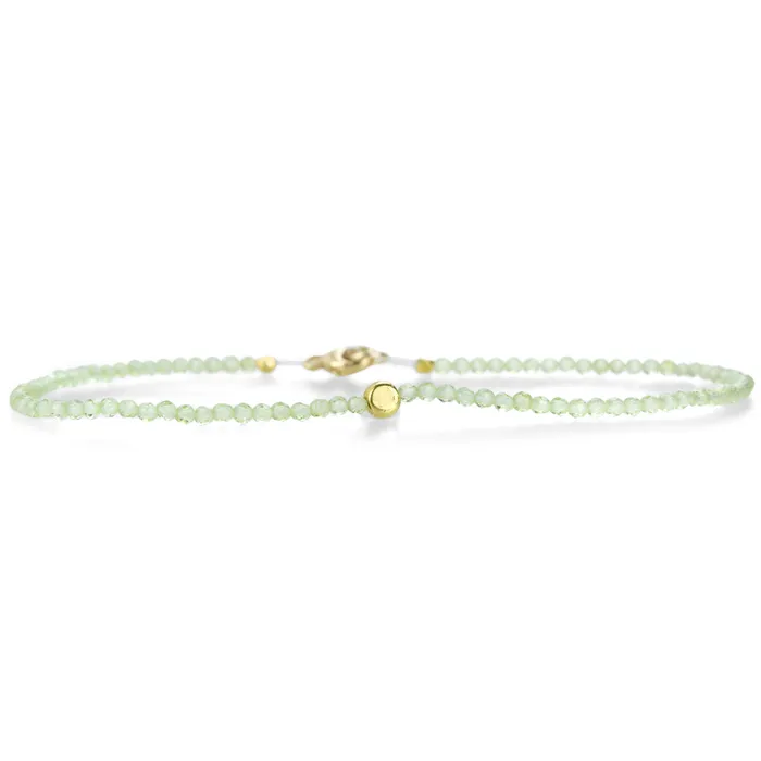 Margaret Solow Peridot and 18k Yellow Gold Bead Bracelet Bracelets