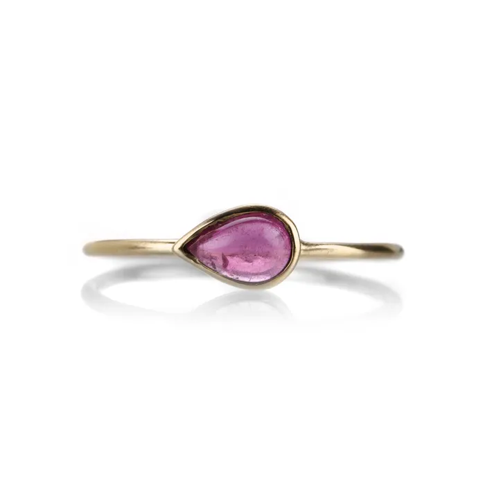 Margaret Solow Rings Bezel Set Pink Tourmaline Ring