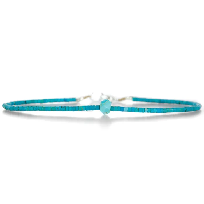 Margaret Solow Vibrant Turquoise Beaded Bracelet Bracelets