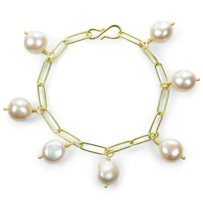 Maria Beaulieu Bracelets 18k Pink Pearl Bracelet