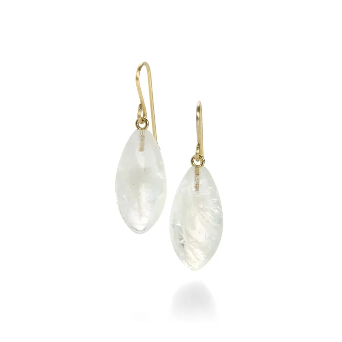 Maria Beaulieu Earrings Moonstone Teardrop Earrings