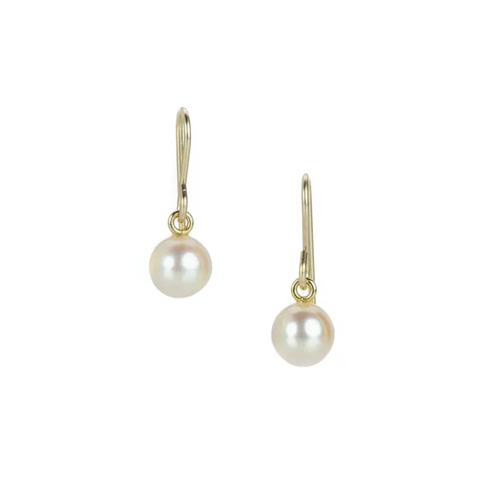 Maria Beaulieu Earrings Soft Peach Pink Freshwater Pearl Earrings