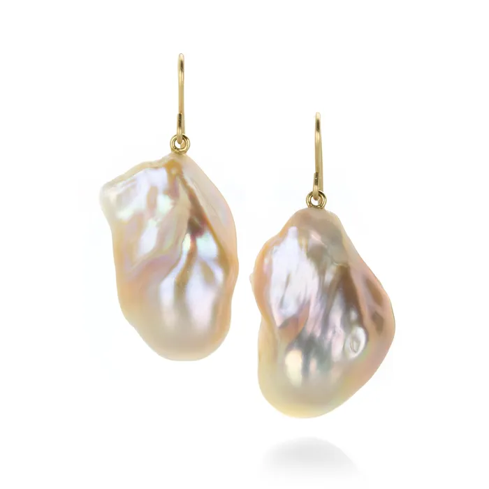 Maria Beaulieu Earrings Soft Pink Pearl Earrings