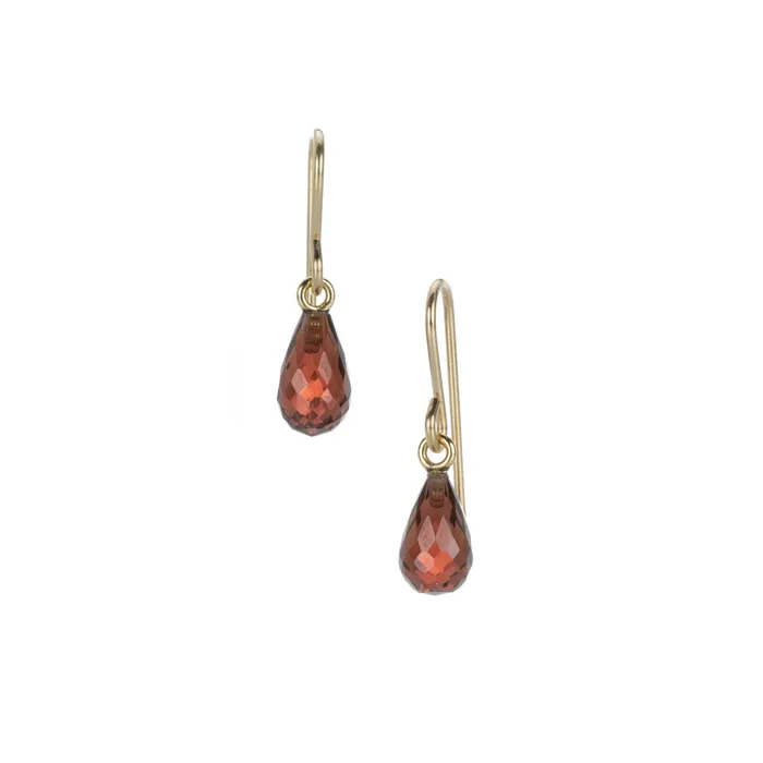 Maria Beaulieu Earrings Tiny Garnet Earrings