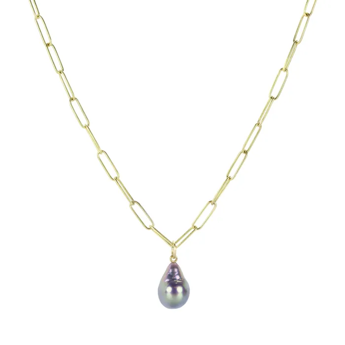 Maria Beaulieu Necklaces | 18k Purple Freshwater Pearl Pendant (Pendant Only)