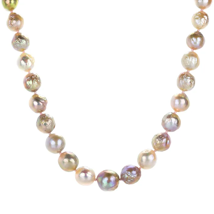 Maria Beaulieu Necklaces Baroque Ombre Pink Freshwater Pearl Necklace