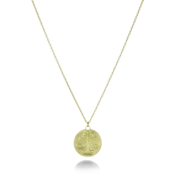 Marian Maurer Necklaces | Libra Medal Pendant Necklace