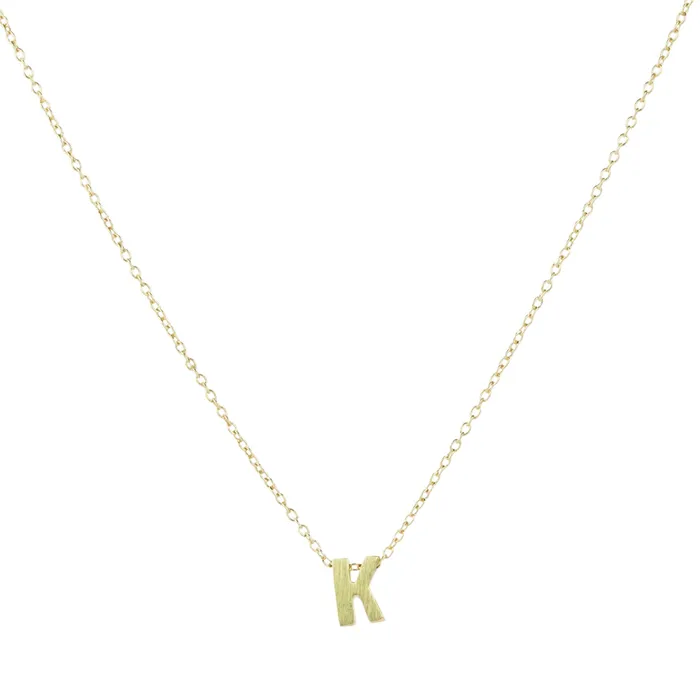 Marian Maurer Necklaces Micro K Initial Pendant Necklace