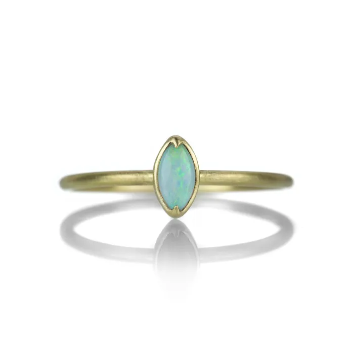 Marquise Australian Opal Ring Gabriella Kiss Rings