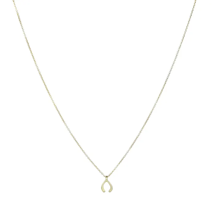 Micro Wishbone Pendant Necklace Marian Maurer Necklaces