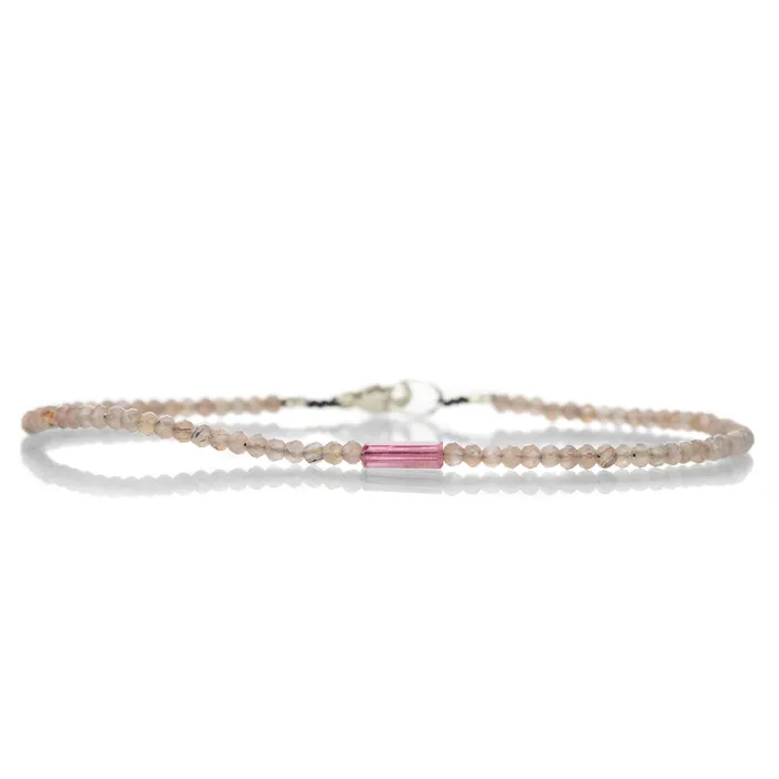 Moonstone and Pink Tourmaline Bracelet Margaret Solow Bracelets