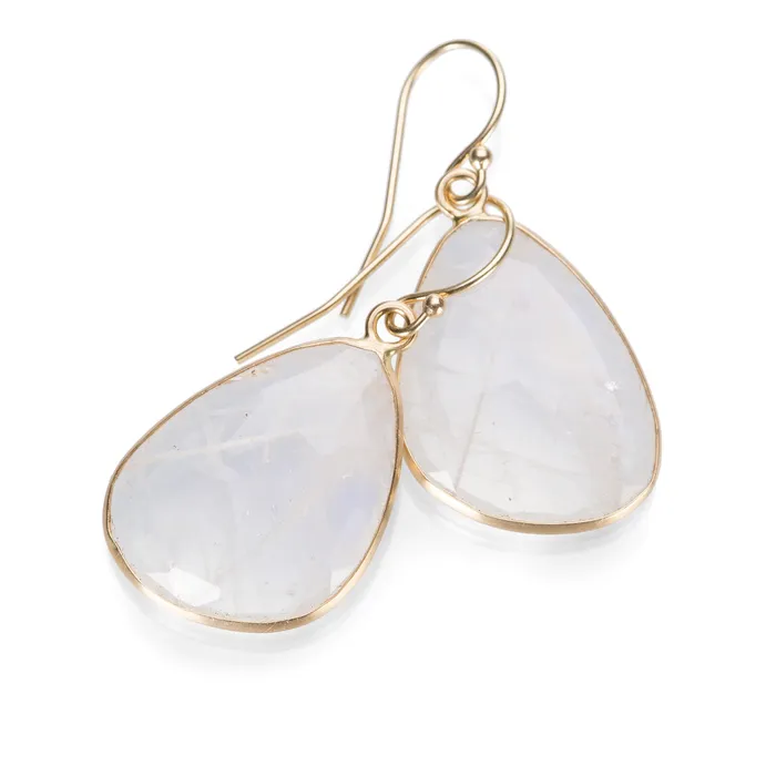 Moonstone Wing Earrings Margaret Solow Earrings