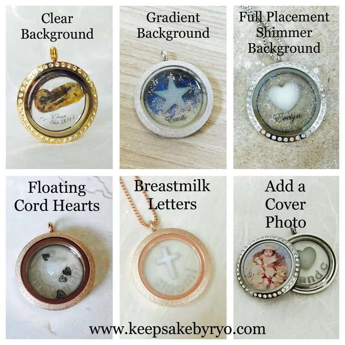 More Customization Options Necklaces | HAIR INITIAL GLASS LOCKET