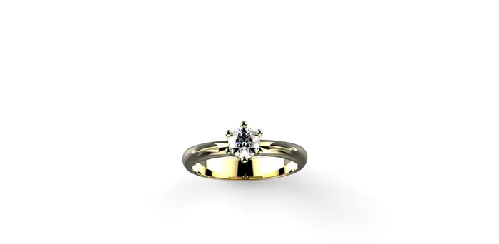 MyUniqueRing Rings | Cat Engagement Ring 14k Yellow Gold Cat Ears